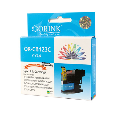 Brother LC123 tintapatron cyan ORINK Brother LC123 tintapatron cyan ORINK