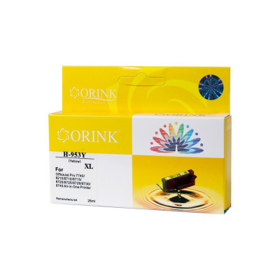 Utángyártott Hp 953XL/F6U18AE tintapatron yellow ORINK