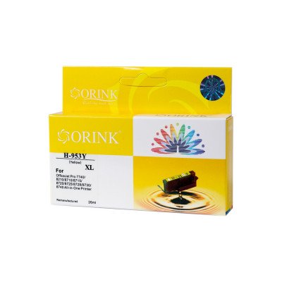 Utángyártott Hp 953XL/F6U18AE tintapatron yellow ORINK Utángyártott Hp 953XL/F6U18AE tintapatron yellow ORINK