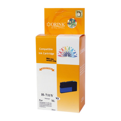 Utángyártott Hp 711XL/CZ132A tintapatron yellow ORINK Utángyártott Hp 711XL/CZ132A tintapatron yellow ORINK