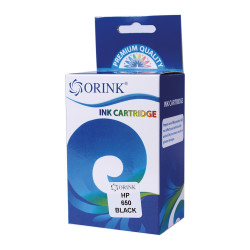 Utángyártott Hp 650/CZ101AE tintapatron black ORINK Nyomtatók, másolók, kellékeik Orink