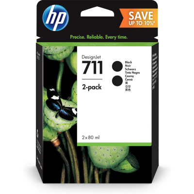 Hp 711/P2V31A tintapatron twinpack black ORIGINAL Hp 711/P2V31A tintapatron twinpack black ORIGINAL