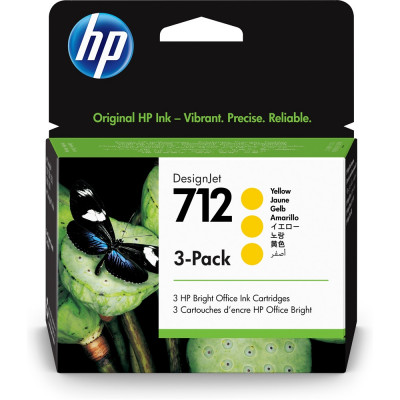 Hp 712/3ED79A tintapatron yellow 3db ORIGINAL Hp 712/3ED79A tintapatron yellow 3db ORIGINAL