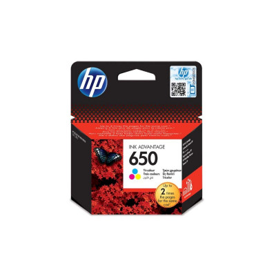 Hp 650/CZ102AE tintapatron color ORIGINAL Hp 650/CZ102AE tintapatron color ORIGINAL