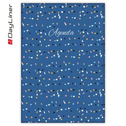 Határidőnapló Colors A5 napi fehér lapokkal Sky Dayliner 2024. Író- irodaszer, papíráru Dayliner