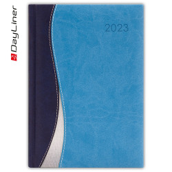 Határidőnapló Dubai A5 napi fehér lapokkal Kék-világoskék Dayliner 2024. Író- irodaszer, papíráru Dayliner