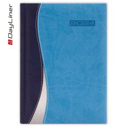 Határidőnapló Dubai A5 napi fehér lapokkal Kék-világoskék Dayliner 2024. Író- irodaszer, papíráru Dayliner
