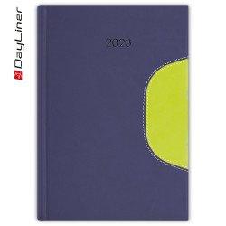 Határidőnapló Memphis B5 heti fehér lapokkal Kék-zöld Dayliner 2024. Író- irodaszer, papíráru Dayliner