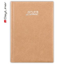 Határidőnapló Rebel A5 napi krémszínű lapokkal Bézs Dayliner 2024. Író- irodaszer, papíráru Dayliner