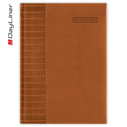 Határidőnapló Tucson A5 napi fehér lapokkal Barna Dayliner 2024. Író- irodaszer, papíráru Dayliner