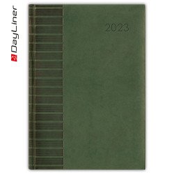 Határidőnapló Tucson A5 napi fehér lapokkal Zöld Dayliner 2024. Író- irodaszer, papíráru Dayliner