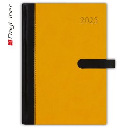 Határidőnapló Winner A5 heti fehér lapokkal Sárga Dayliner 2024. Író- irodaszer, papíráru Dayliner