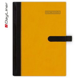 Határidőnapló Winner A5 heti fehér lapokkal Sárga Dayliner 2024. Író- irodaszer, papíráru Dayliner