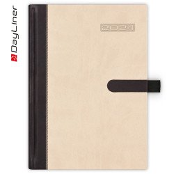 Határidőnapló Winner A5 napi fehér lapokkal Bézs Dayliner 2024. Író- irodaszer, papíráru Dayliner