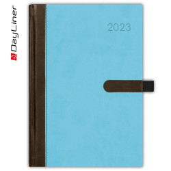 Határidőnapló Winner A5 napi fehér lapokkal Kék Dayliner 2024. Író- irodaszer, papíráru Dayliner