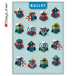 Notesz Colors A5 fehér lapokkal Bullet Happynest Kalóz Kék Dayliner Író- irodaszer, papíráru Dayliner