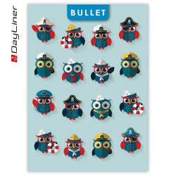 Notesz Colors A5 fehér lapokkal Bullet Happynest Kalóz Kék Dayliner Író- irodaszer, papíráru Dayliner