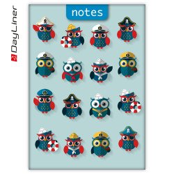 Notesz Colors A5 vonalas fehér lapokkal Happynest Kalóz kék Dayliner Író- irodaszer, papíráru Dayliner