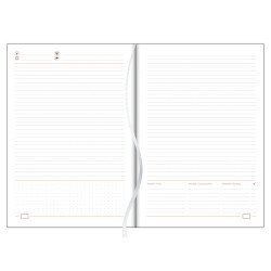 Tárgyalási napló fehér lapokkal Memphis B5 napló Fekete-piros Dayliner Dátum nélküli Író- irodaszer, papíráru Dayliner