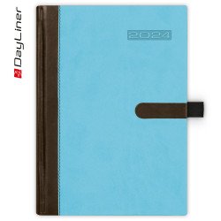 Határidőnapló Winner A5 heti fehér lapokkal Kék Dayliner 2024. Író- irodaszer, papíráru Dayliner
