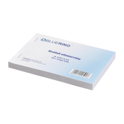 Átvételi elismervény A6, 50x3lapos B.13-67/A/VX Bluering® Író- irodaszer, papíráru Bluering
