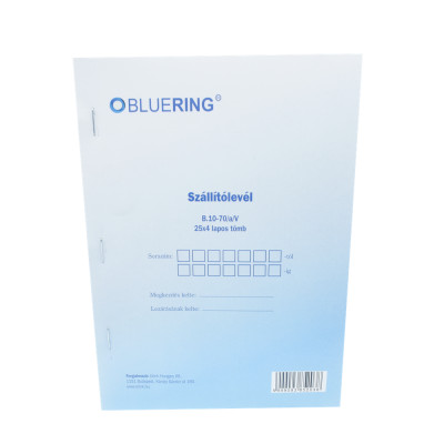 Szállítólevél A5, 25x4 lapos B.10-70/A/V Bluering®