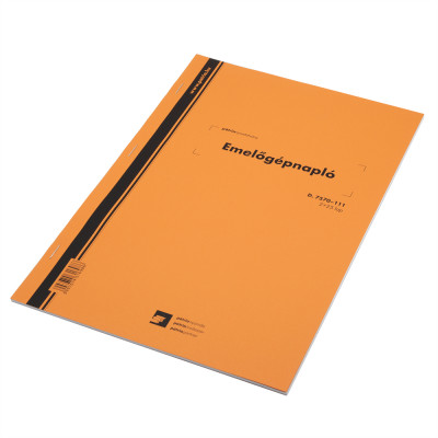 Emelőgépnapló 2+25lapos A4, álló