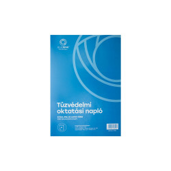 Tűzvédelmi oktatási napló 24lapos A4, álló B.VALL.350 Bluering®