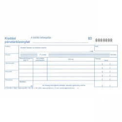 Kiadási pénztárbizonylat 25x2lapos B.318-103/V Bluering® Író- irodaszer, papíráru Bluering