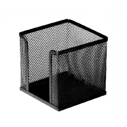 Fémhálós kockatömbtartó 10x10x8cm, Bluering® fekete