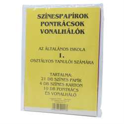 Színes papírok, pontrácsok 1.o. Író- irodaszer, papíráru Civis