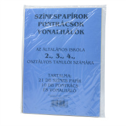 Színes papírok, pontrácsok 2-4.o. Író- irodaszer, papíráru Civis