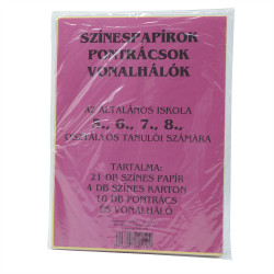 Színes papírok, pontrácsok 5-8.o. Író- irodaszer, papíráru Civis
