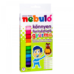 Gyurmakészlet, 200g. Nebulo 12 klf. szín Író- irodaszer, papíráru Nebulo