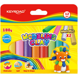Gyurmakészlet 180 g 12 db/bliszter Keyroad vegyes színek Író- irodaszer, papíráru Keyroad