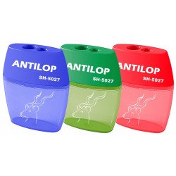 Hegyező 2 lyukú műanyag tartályos Antilop SH-5027 Író- irodaszer, papíráru Antilop