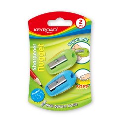 Hegyező 1 lyukú 2 db/bliszter Keyroad Nugget vegyes színek Író- irodaszer, papíráru Keyroad