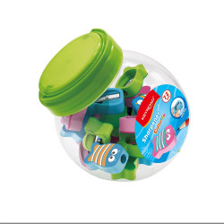 Hegyező 1 lyukú 72 db/display Keyroad Funnyfish vegyes színek Író- irodaszer, papíráru Keyroad
