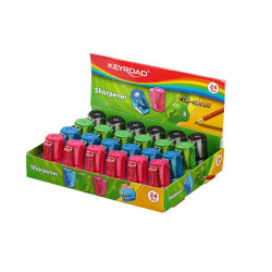 Hegyező 1 lyukú tartályos 24 db/display Keyroad Cup Sharpy vegyes színek Író- irodaszer, papíráru Keyroad