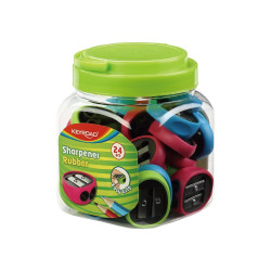 Hegyező 2 lyukú 24 db/display Keyroad Rubber vegyes színek Író- irodaszer, papíráru Keyroad