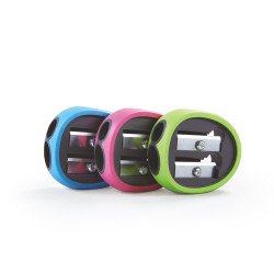 Hegyező 2 lyukú 24 db/display Keyroad Rubber vegyes színek Író- irodaszer, papíráru Keyroad