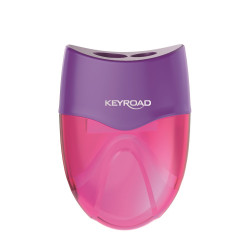Hegyező 2 lyukú tartályos 12 db/display Keyroad Mellow vegyes színek