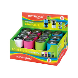Hegyező 2 lyukú tartályos 12 db/display Keyroad Sand Clock vegyes színek Író- irodaszer, papíráru Keyroad