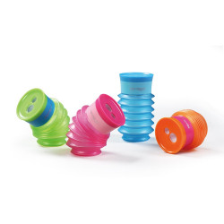 Hegyező 2 lyukú tartályos 12 db/display Keyroad Stretchy vegyes színek Író- irodaszer, papíráru Keyroad