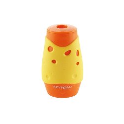 Hegyező 2 lyukú tartályos, fedeles 12 db/display Keyroad Cheese vegyes színek Író- irodaszer, papíráru Keyroad