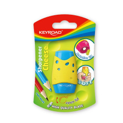 Hegyező 2 lyukú tartályos, fedeles Keyroad Cheese vegyes színek Író- irodaszer, papíráru Keyroad