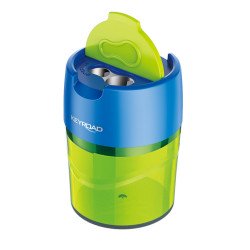 Hegyező 2 lyukú tartályos, fedeles, fém belsővel 12 db/display Keyroad Robby vegyes színek Író- irodaszer, papíráru Keyroad