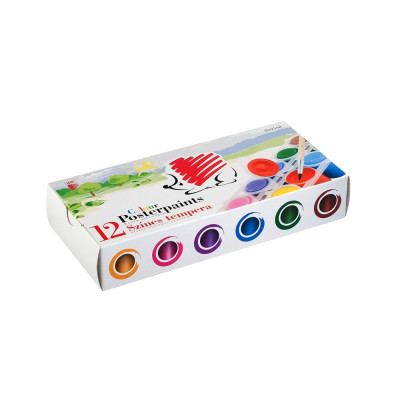 Tempera tégelyes 12x25ml, Süni Ico 12 klf. szín Tempera tégelyes 12x25ml, Süni Ico 12 klf. szín