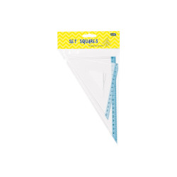 Vonalzókészlet, háromszög 16 cm és 24cm, ( 45°/60° ) 2 db/bliszter Educa Író- irodaszer, papíráru Educa
