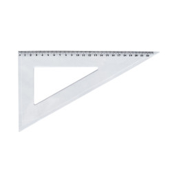 Vonalzó háromszög 60° 21cm, műanyag Író- irodaszer, papíráru Egyéb